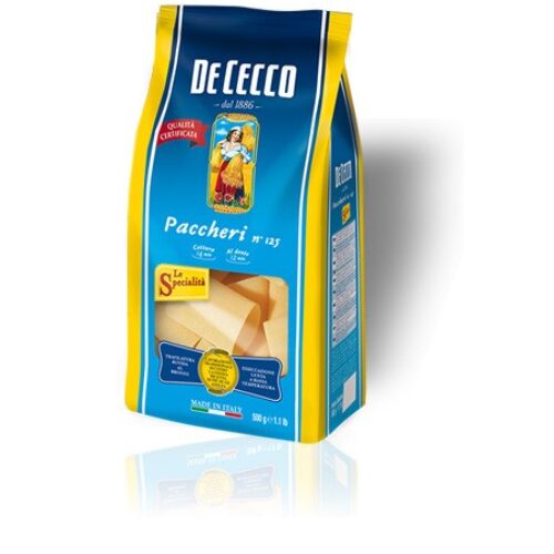 PACCHERI Nº125 500g «DE CECCO»