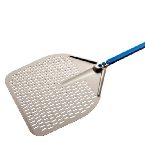 PALA PIZZA FORATA RETT. 36CM MANICO 180 ALL.ANOD