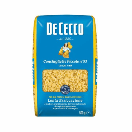 CONCHIGLIETTE PICCOLE Nº 53  500 GR DE CECCO 500 GR