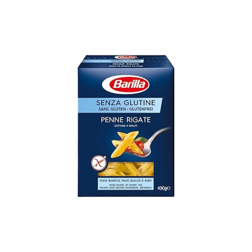 PENNE RIGATE S/GLUTEN 14×400 GR «BARILLA»       sp