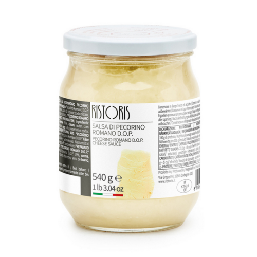 SALSA DI PECORINO ROMANO VETRO 580ml «RISTORIS»
