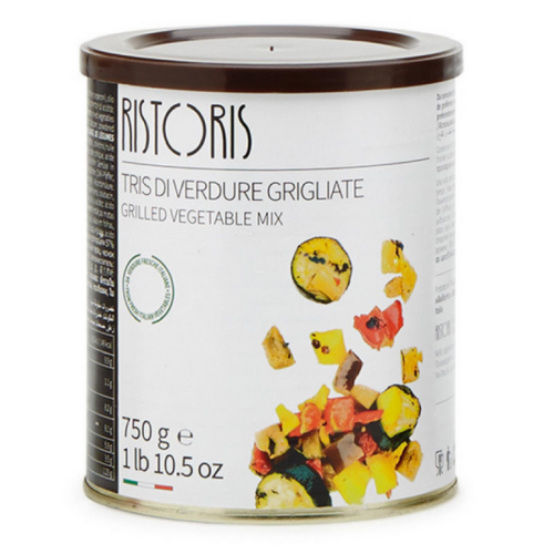TRIS DI VERDURE GRIGLIATE IN LATTA 750 gr  «RISTORIS»