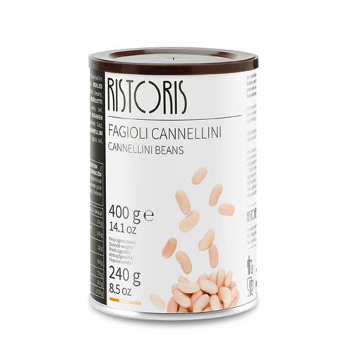 FAGIOLI CANNELLINI LATTA 400gr «RISTORIS»