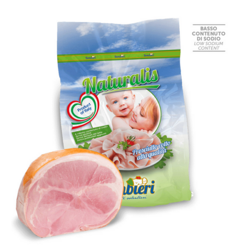 PROSCIUTTO COTTO ALTA QUALITÁ NATURALIS 1/2 «BOMBIERI»