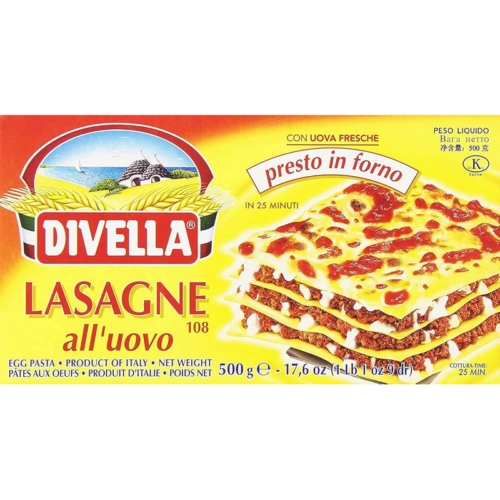 LASAGNA UOVO 500 GR n 108 DIVELLA
