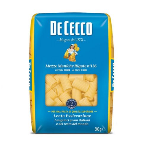 MEZZE MANICHE RIG.DE CECCO 24X500 GR