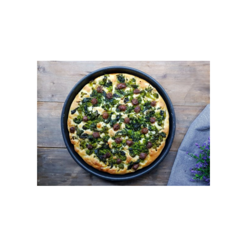FOCACCIA CIMA DI RAPA, SCAMORZA E SALSICCIA 550GR *