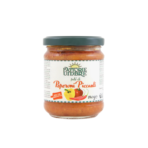 CREMA PEPERONI PICCANTI 180gr «FATTORIE UMBRE»