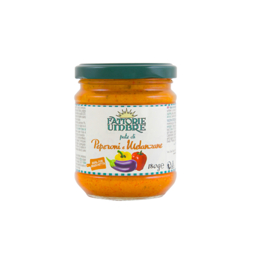 CREMA PEPERONI MELANZANE 180gr «FATTORIE UMBRE»