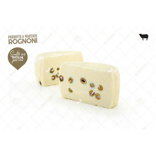 PRIMOSALE SICILIANO OLIVE FETTA 200gr «ROGNONI»