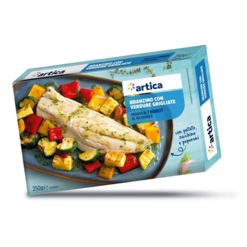 FILETTO BRANZINO CON VERDURE GRIGLIATE 250GR* ARTICA